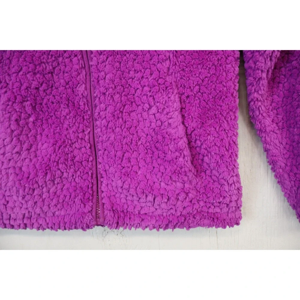 The North Face‎ Hi-Pile Fleece Jacket Purple Size M 10/12 Full Zip Polyester
